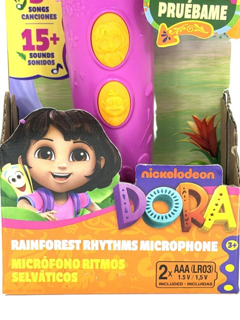 Nickelodeon Dora Rainforest Rhythms Microphone 5 Songs 15+ Sounds New